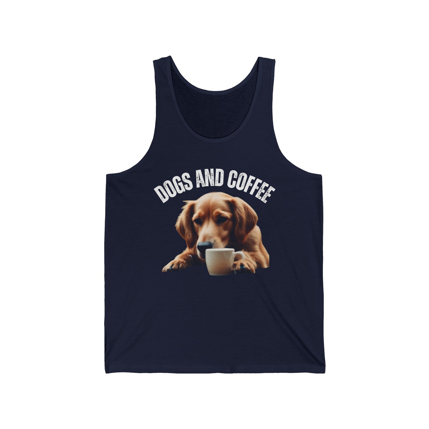 Golden retriever Tank Top for Golden retriever gift for Dog Mom gifts for Women Cute Puppy Shirt for Puppy Lovers gift for Coffee Lover
