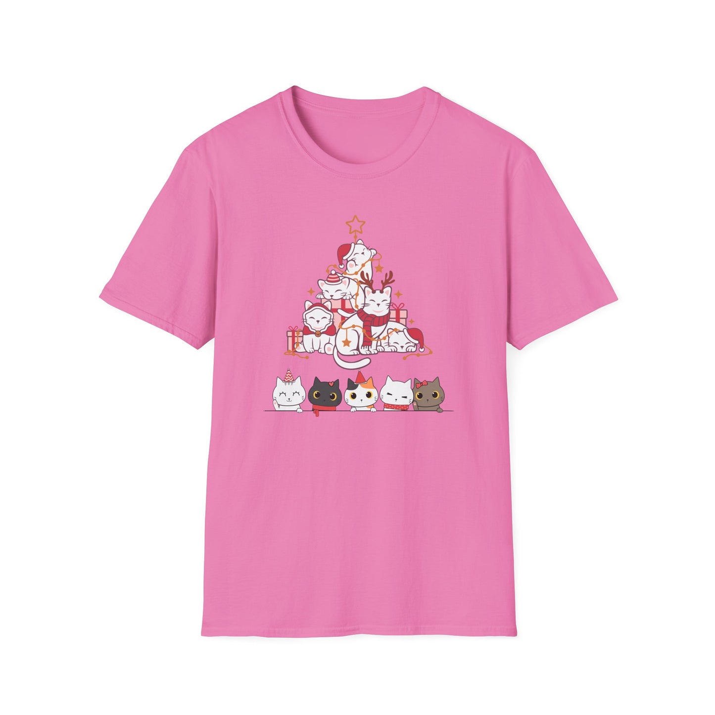 Christmas Cat tshirt for Cat Lovers gift for Christmas t-shirt for Cat mom present for Christmas gifts for Women's Cat Lady Shirt for Her