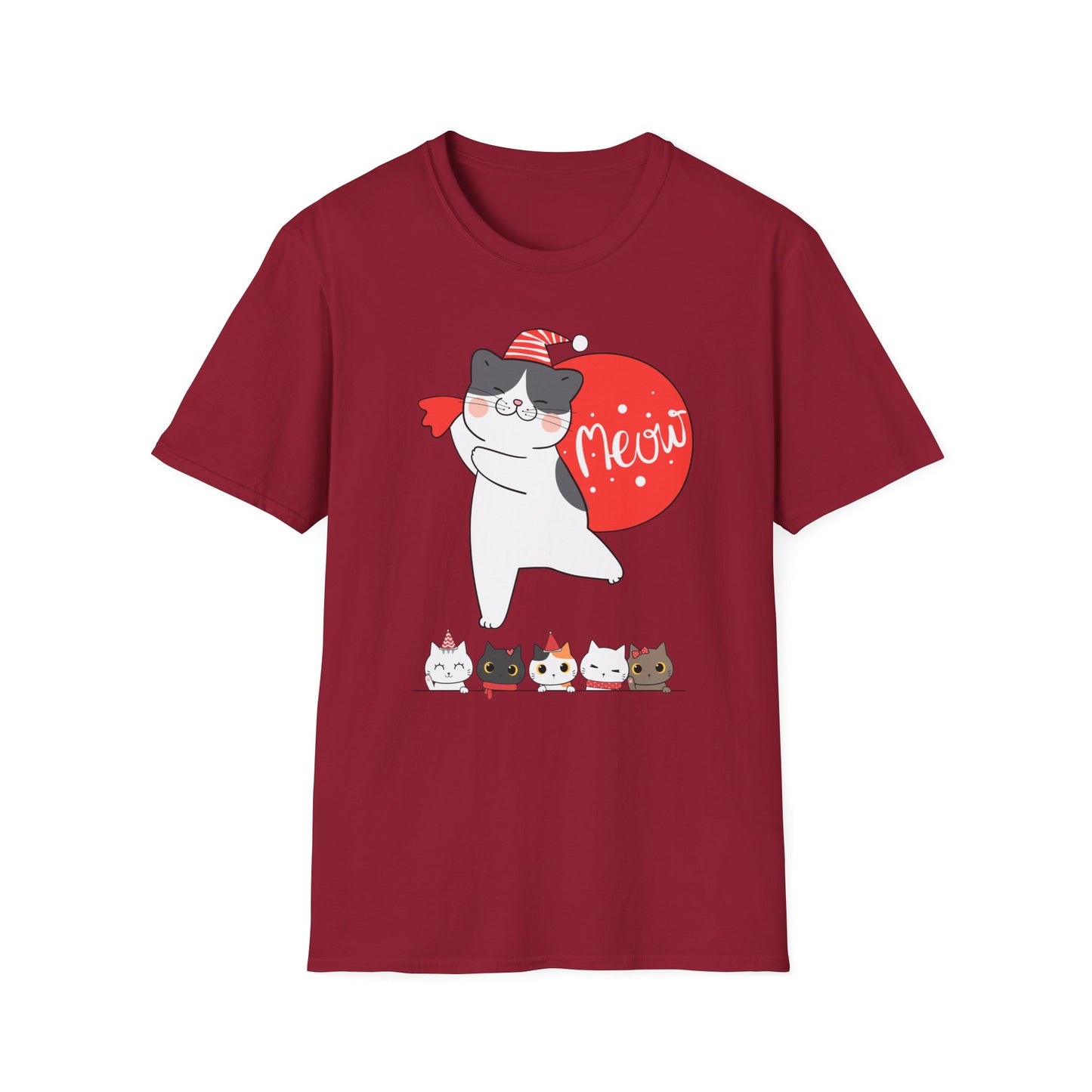Cute Kitten Shirt for Christmas cat Presents for Cat Mom gifts for Christmas present for Cat Lover T-shirt Adorable Cats T Shirts Meow
