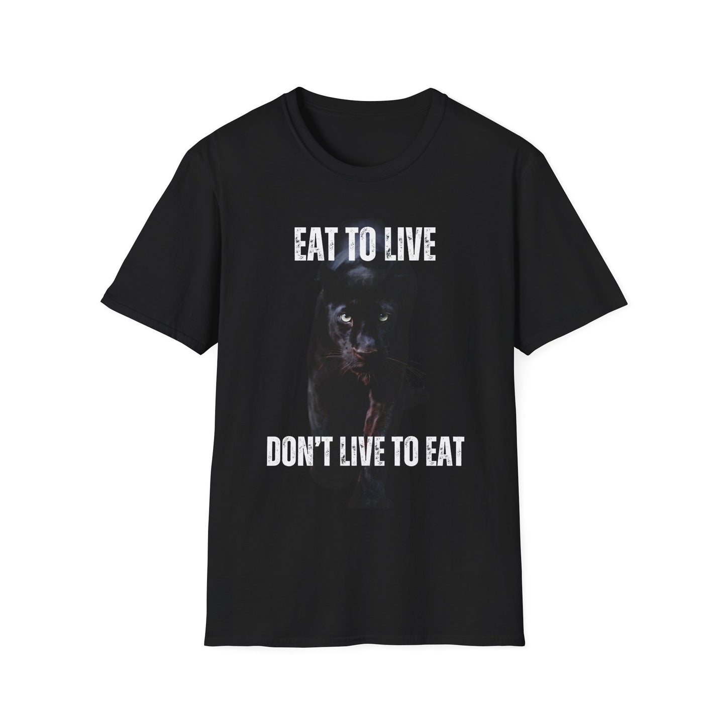 Healthy Diet Shirt Eat to Live Don't Live to Eat Cool Panther T-shirt for Carnivore gift for Friends Mothers Day gift