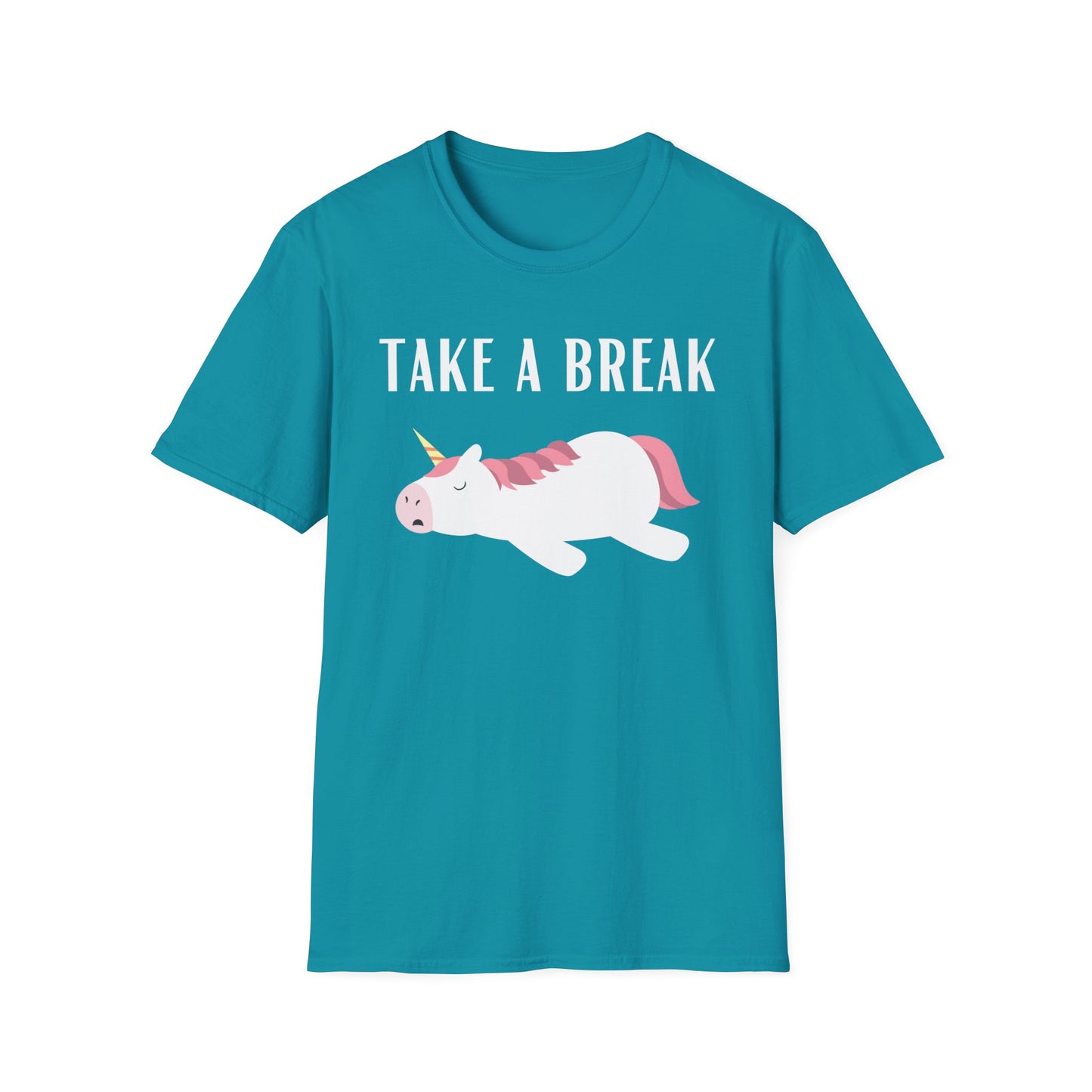 Sleeping Unicorn T-shirt for Unicorn Lover gift for Girlfriend gifts for Her - Funny Unicorn T shirt - Take a Break - lazy day t-shirt