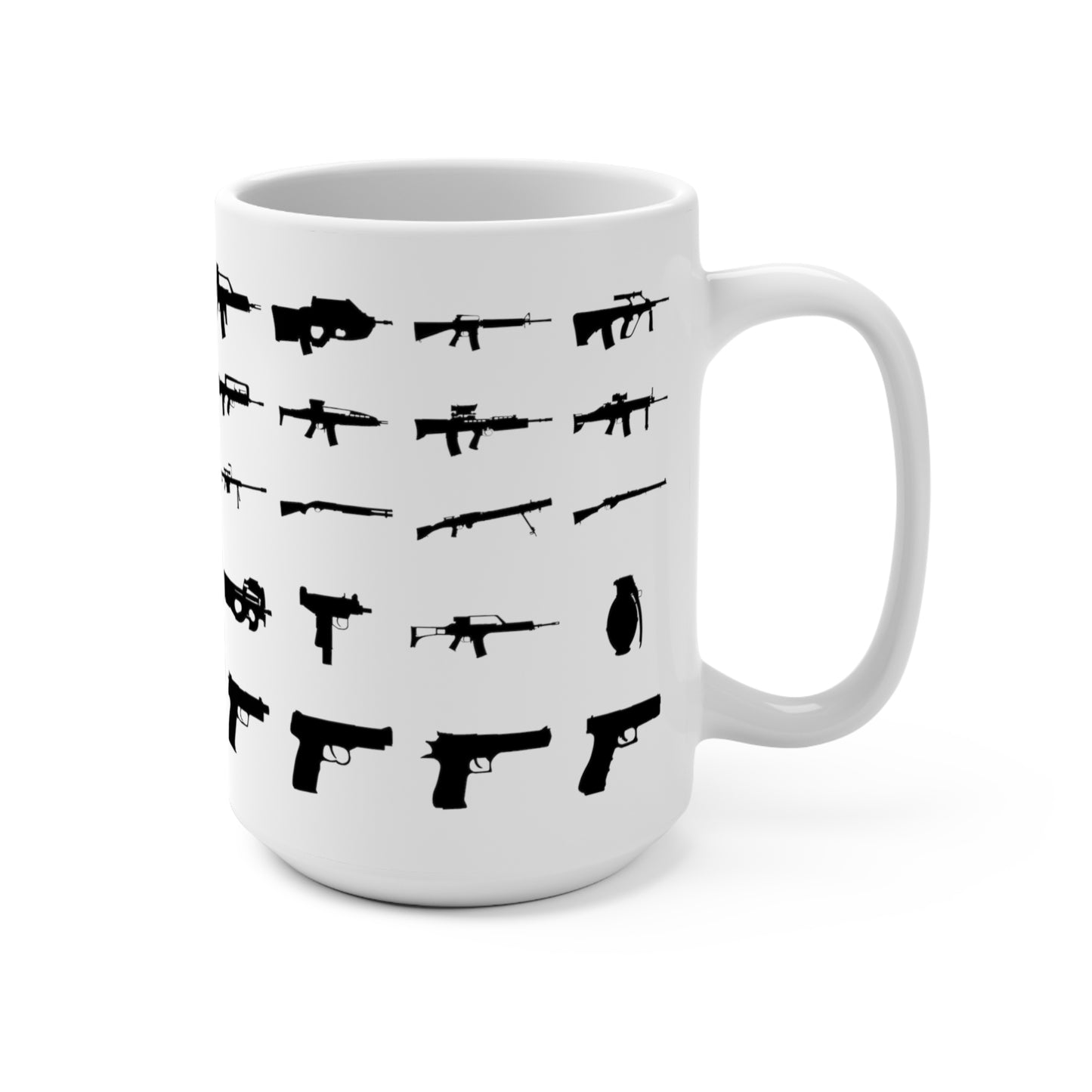 Funny Gun Mug Gifts for Husband for Father's Day - Gun Lover Mug for boyfriend gifts for him gift Pro Guns Coffee Mug 15oz