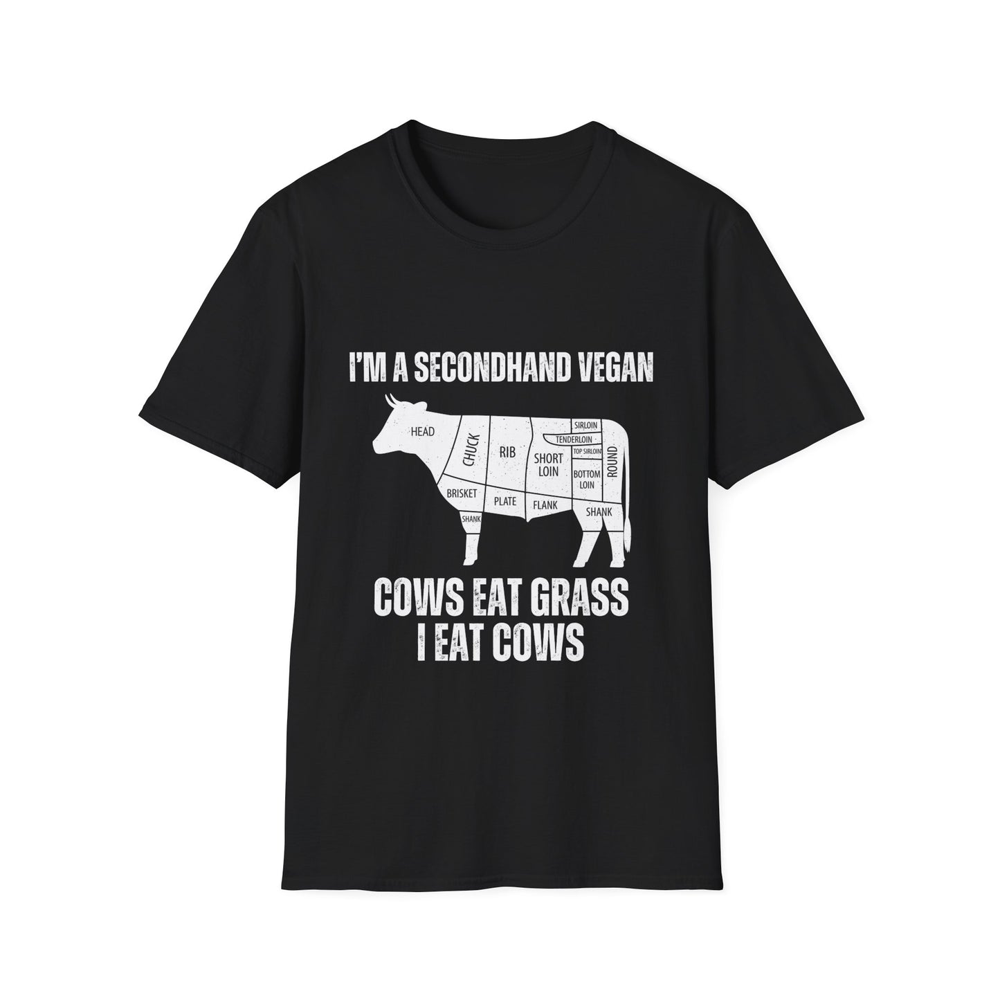 Funny Shirt for Meat Lover gift for Carnivore gift for Valentines Day gift for Him - Meat T-shirt - Funny T shirt for Her - Secondhand Vegan