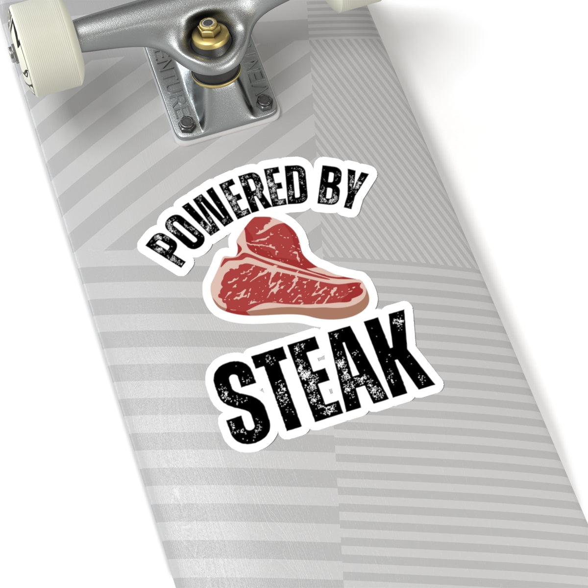 Powered by Steak Meat Lover sticker for Meat Lovers gifts Carnivore Diet sticker for Grilling gift for BBQ Barbecue Steak Lover gift
