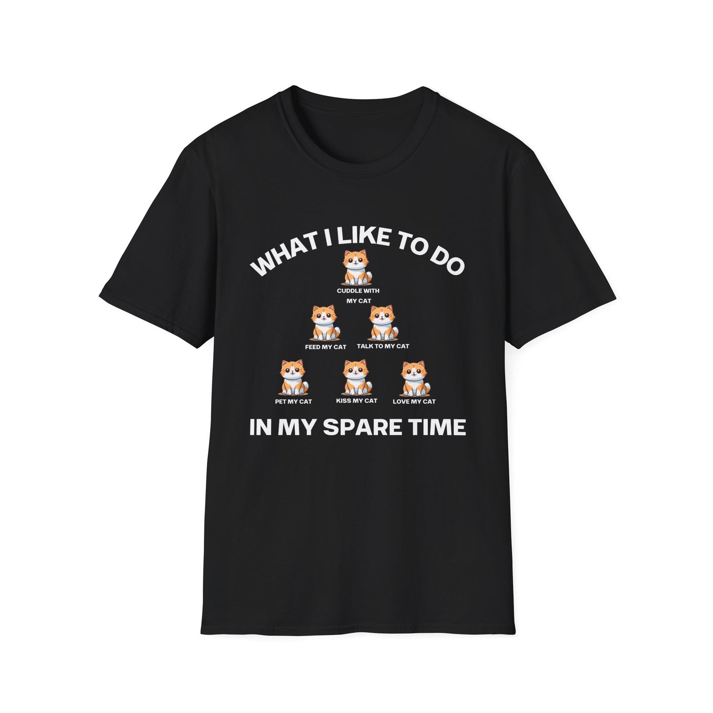 Cat Enthusiast Shirt What I Like To Do In My Spare Time Funny Cats T-shirt for Cat Lovers gifts for Kitty Lover gift Cat Lady Cat Dad Shirts