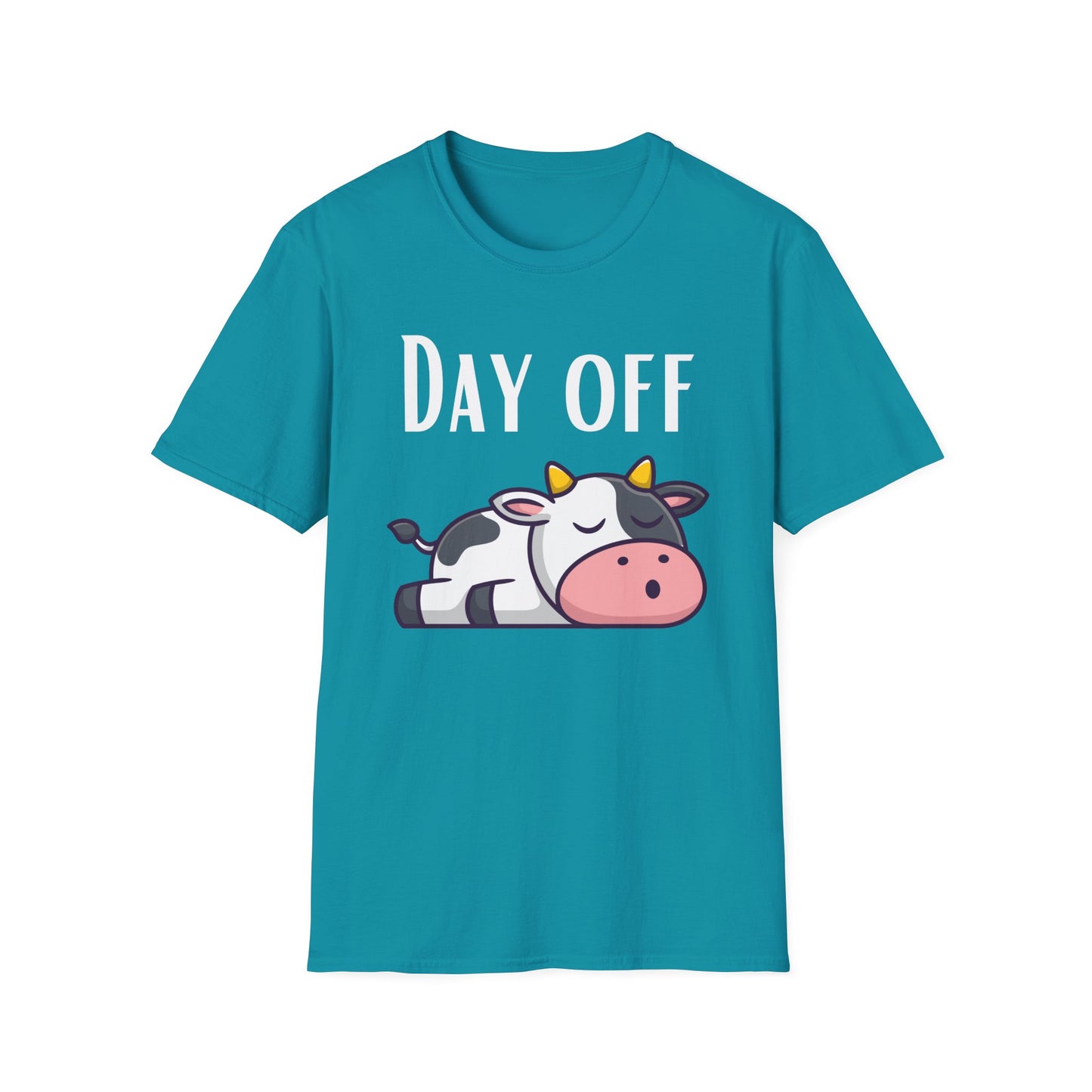 Funny Cow T-shirt for Cow Lovers gift Funny Cow Shirt Day Off T Shirt Cozy Tee - Gift for Her - Woman gifts for Farmer