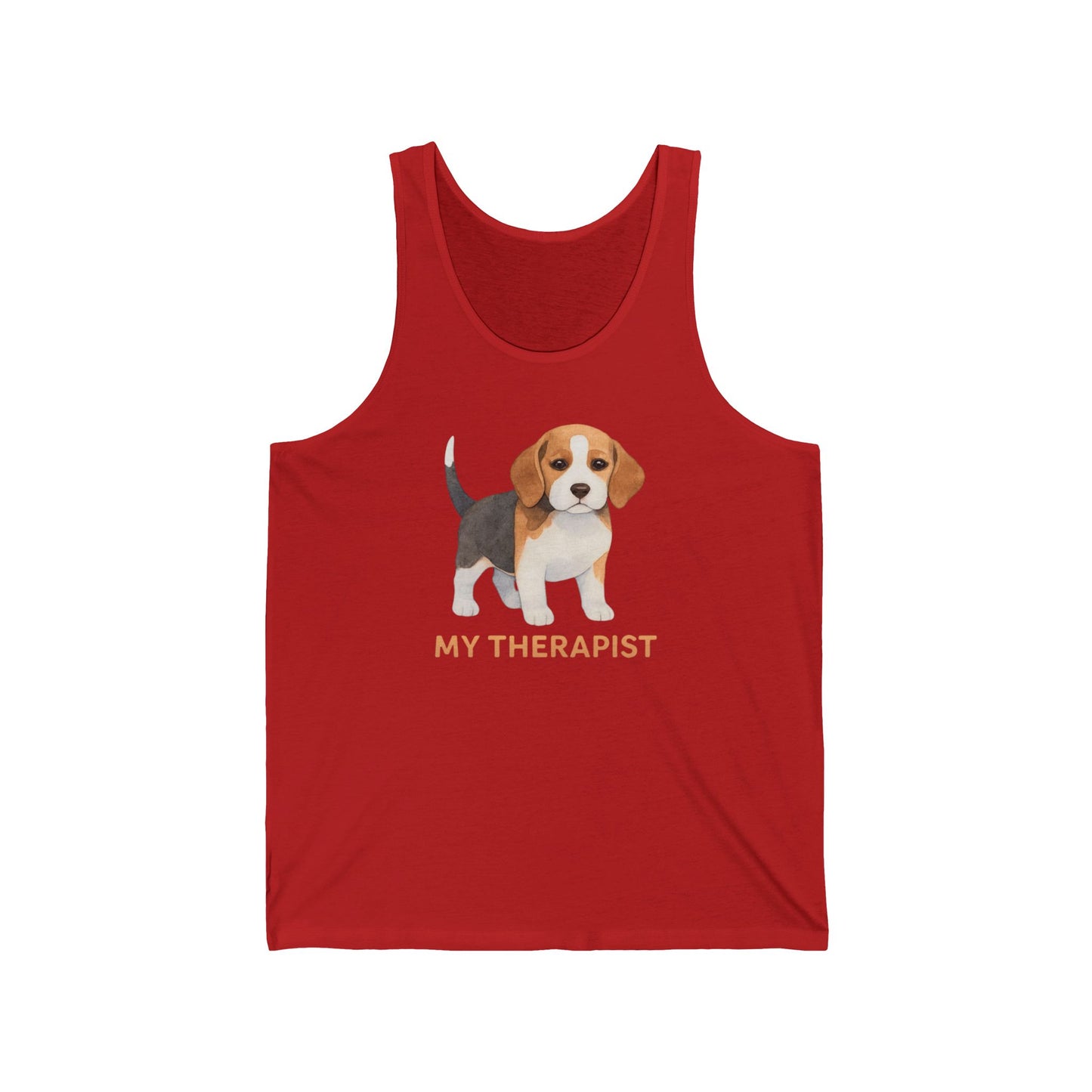 My therapist is a dog tank top funny dog tank tops for beagle dog lover gift for beagle dog mom shirt beagle t-shirt for dog mom shirts