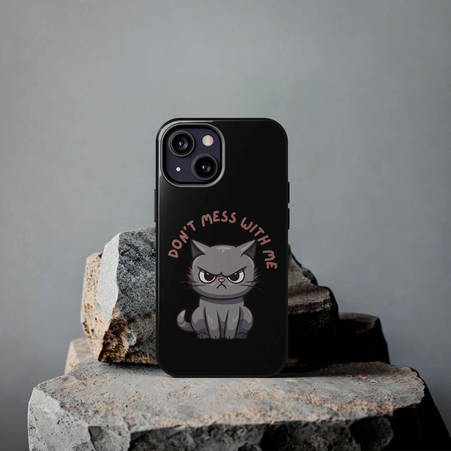 Funny Cat iPhone Case for Cat Lover gift for Friend gift for Cat Mom gift for Her ANGRY CAT Don't Mess With Me Cute CATS protective case