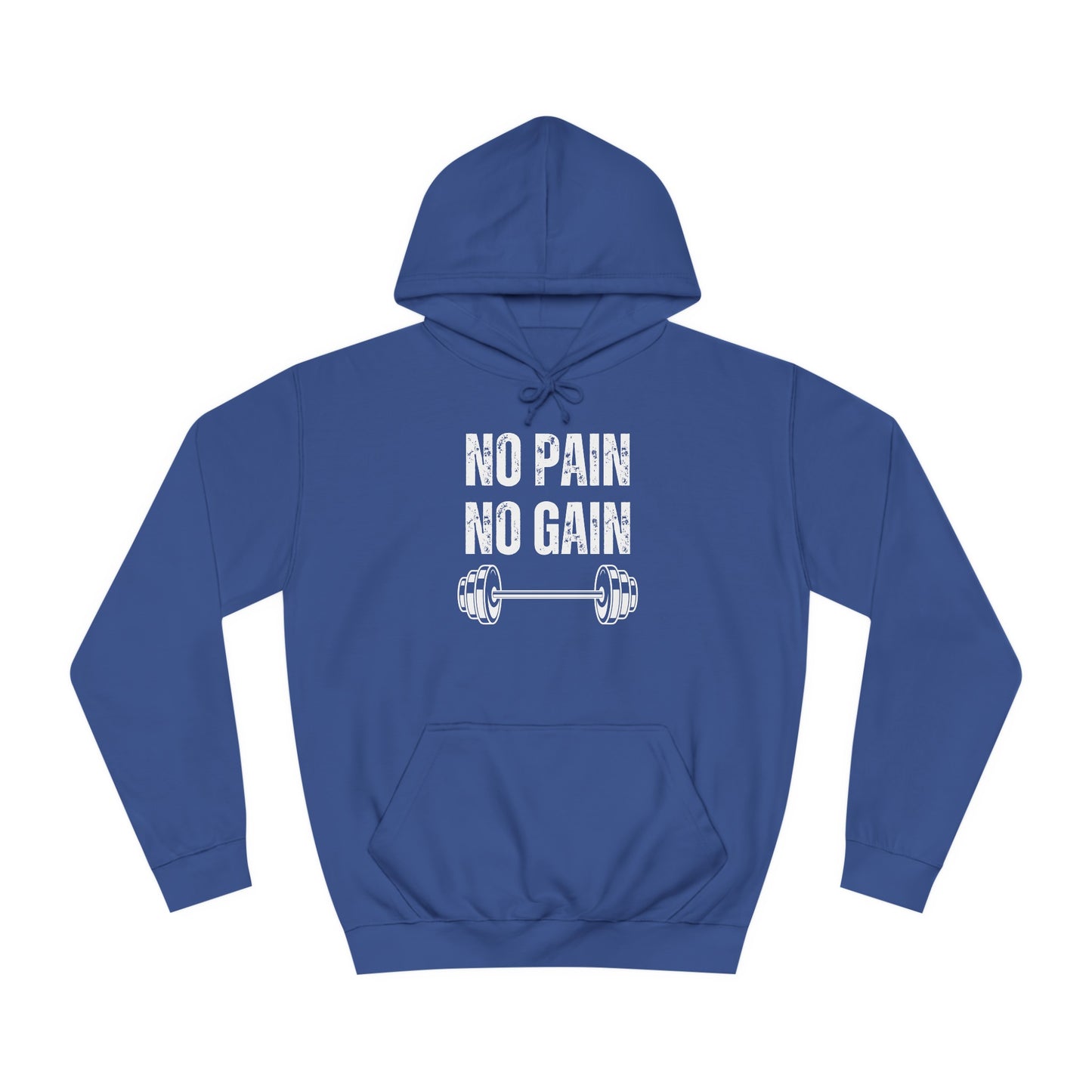 Gym Hoodie for Fitness Lover gift for Workout Lover gift for Powerlifting Hoodie Weightlifting Enthusiast NO PAIN No GAIN Hooded Sweatshirt