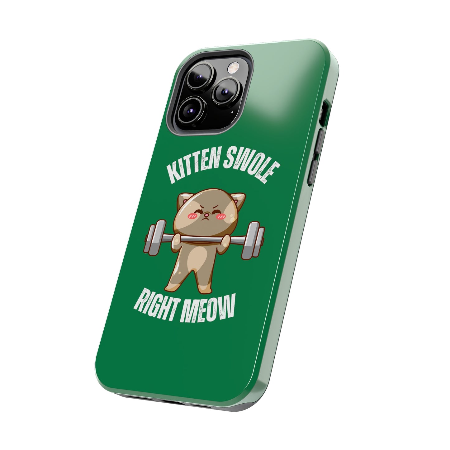 Funny Cat iPhone case for Gym Lover gift Cat Weightlifting Cat Lifting Weights Phone case for Workout Lover gift for Fitness enthusiast