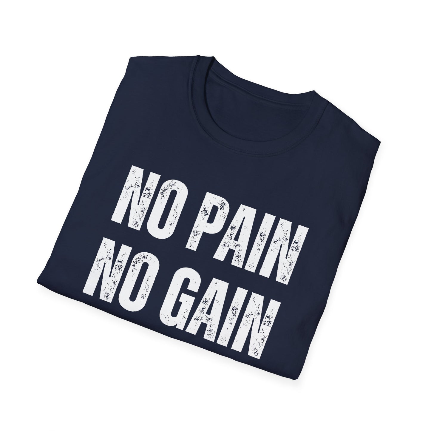 Weightlifting T Shirt Workout T-shirt Gym Lover gift for Him Powerlifting Tee No Pain No Gain Shirt