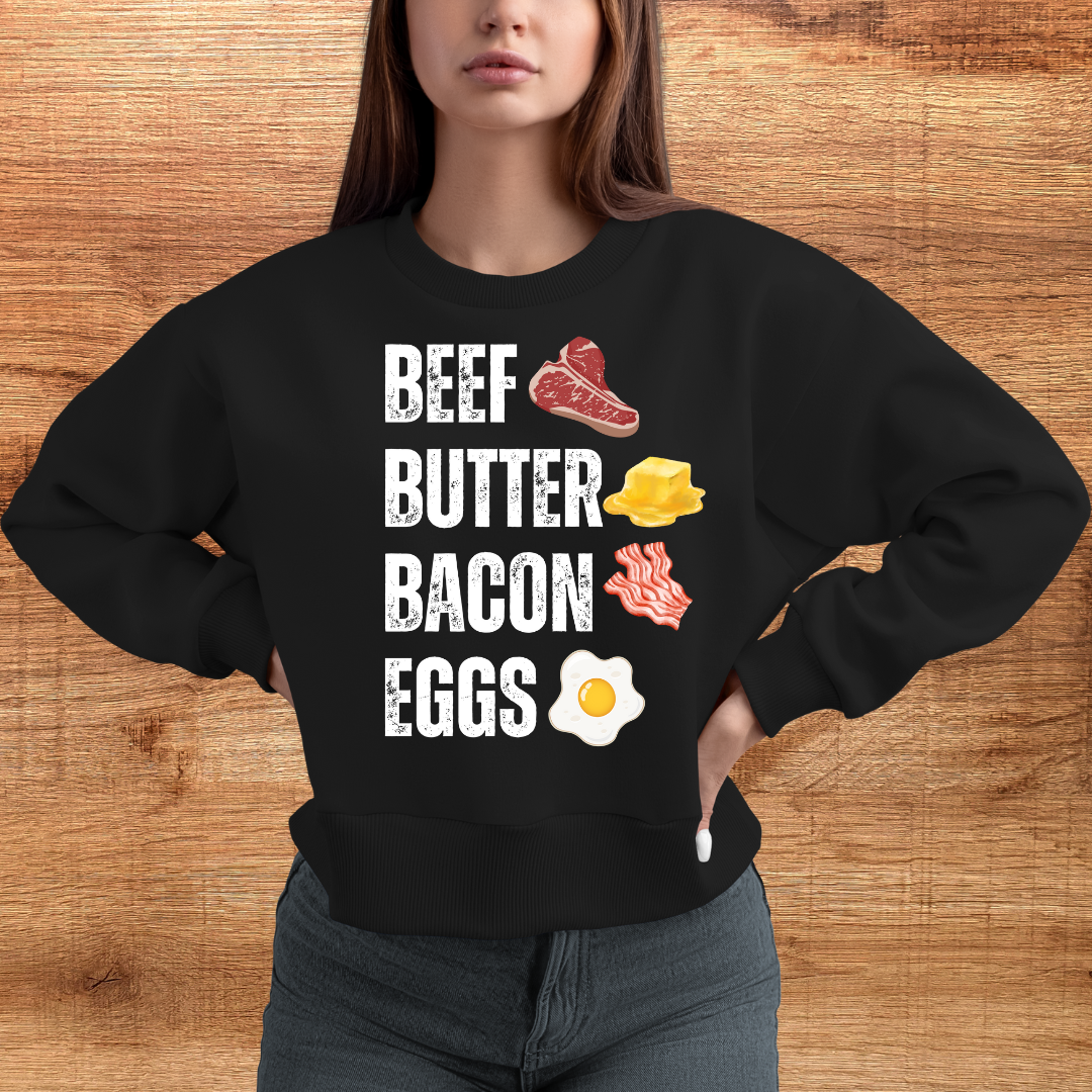 Carnivore Diet Sweatshirt for Meat Lover gift for Valentines Day gift for Him BBBE Sweatshirt gift for Her for Valentines Day Sweatshirt