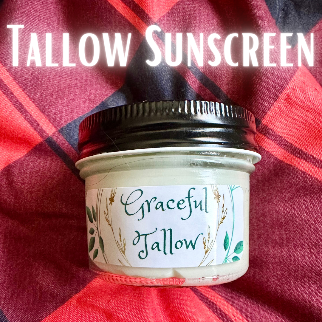 Tallow Sunscreen Non Toxic Grass Fed Beef Tallow Face & Body Lotion / Eye Cream! Skin care gift for Mom gifts for Him Non-Nano Zinc Oxide