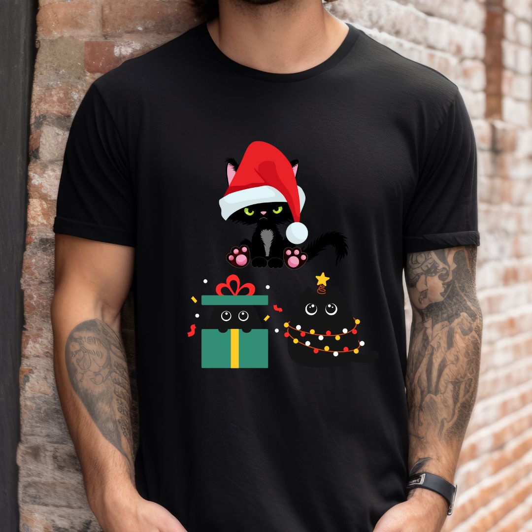 Funny Cat Shirts for Christmas present for Cat Lover gift for Funny Kitty Tee Shirt for Her gift for Women's Christmas T-shirt for Him gifts
