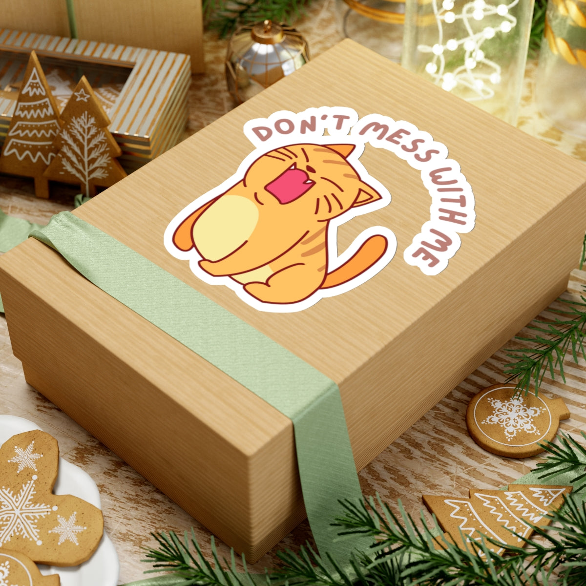 Funny Cat Sticker for Cat Lovers gift for Cat Lover gifts for friend gift Cute Cat Stickers Kitty Sticker Cat Stickers for Laptop Sticker