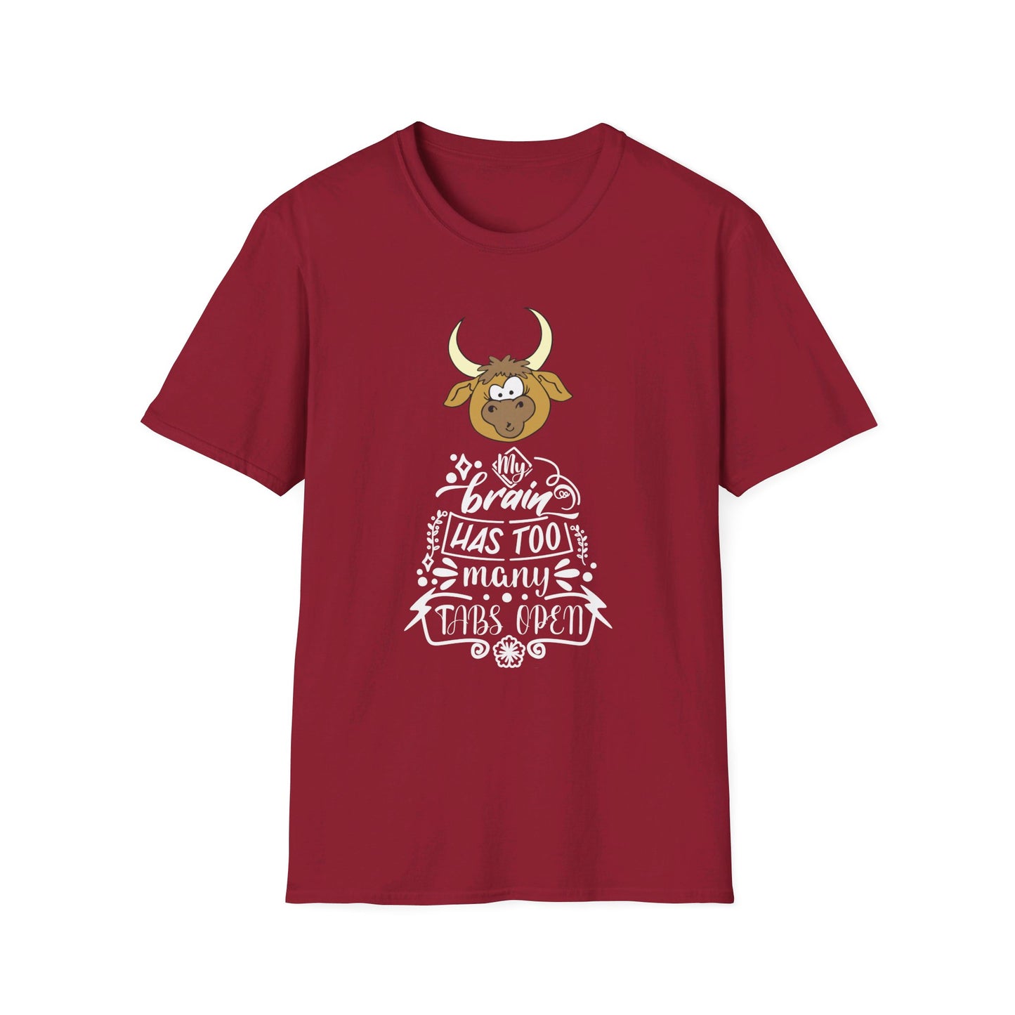 Funny ADHD Shirt for Neurodiversity gift for ADHD gifts for Neurodivergent T Shirts for Her gift My Brain has Too Many Tabs Open T-shirt