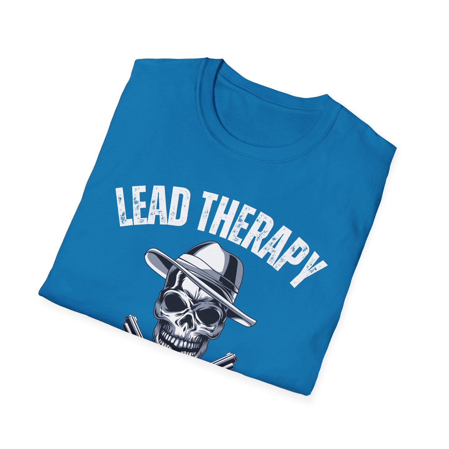 Lead Therapy Gun Lover T-Shirt, Shooting Range Skull Pistol Tee, Firearms Enthusiast Gift, Second Amendment Shirt,