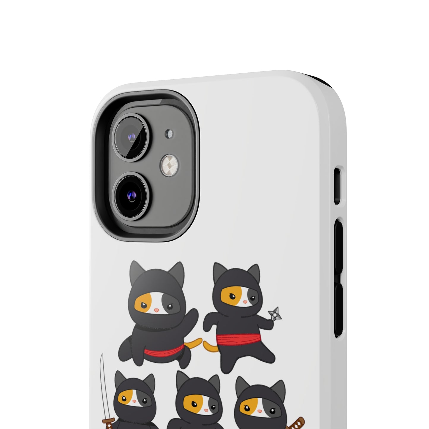 Funny Cat iPhone case for Cat Lover gift for Cat Mom gift Funny Cat Phone Case NINJA CATS Case