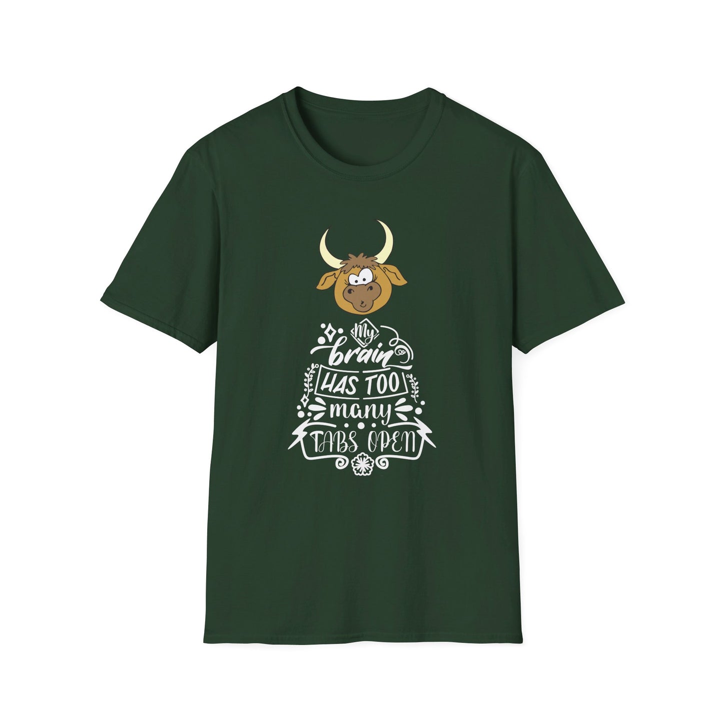 Funny ADHD Shirt for Neurodiversity gift for ADHD gifts for Neurodivergent T Shirts for Her gift My Brain has Too Many Tabs Open T-shirt