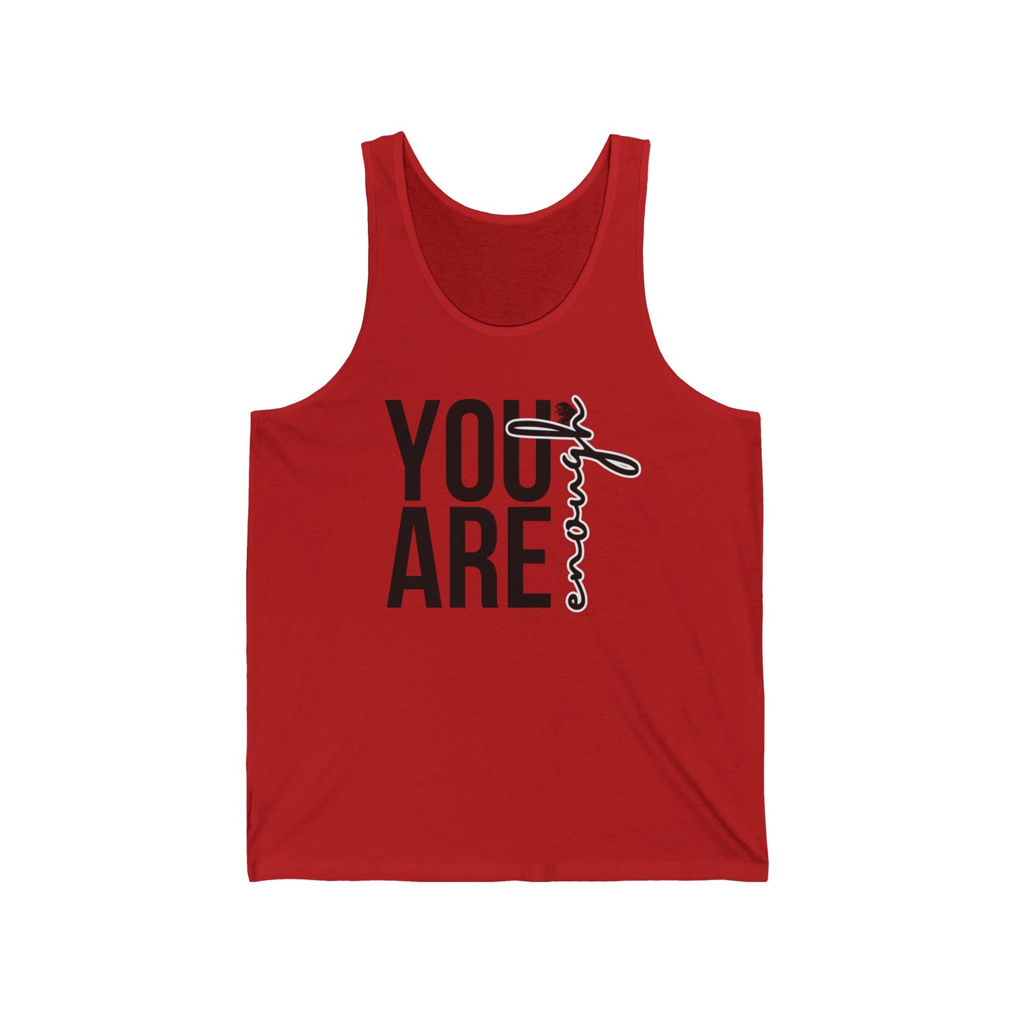 Empowerment Tank Top, Inspirational Sleeveless Shirt, Self-Love Muscle Tee, Positive Affirmation Activewear, You are enough Workout Top