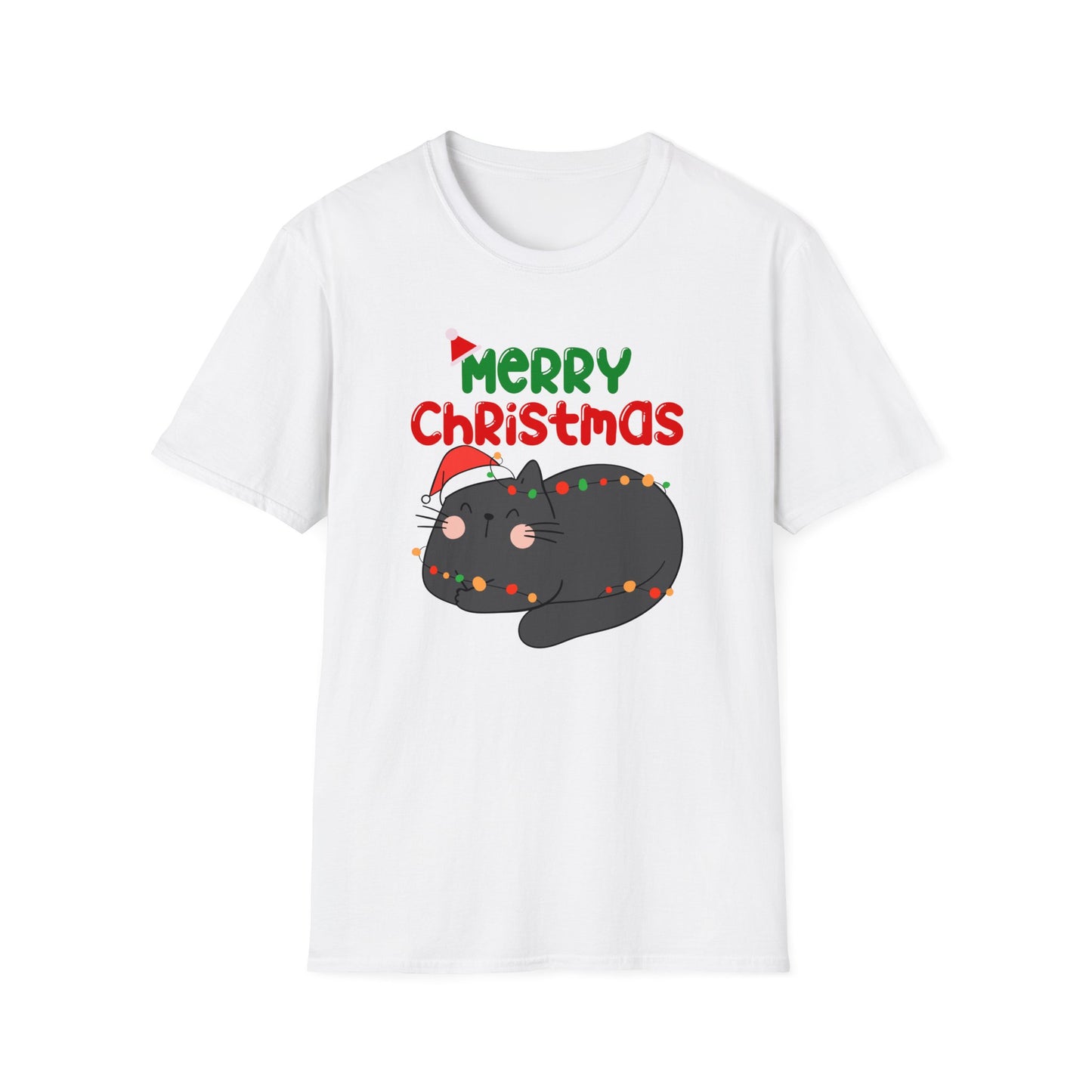 Christmas Lover Shirt for Cat Lover gifts for Black Cat Lovers T-shirts for Cats Mom Tshirts Funny Cat Shirts for Christmas present for Her