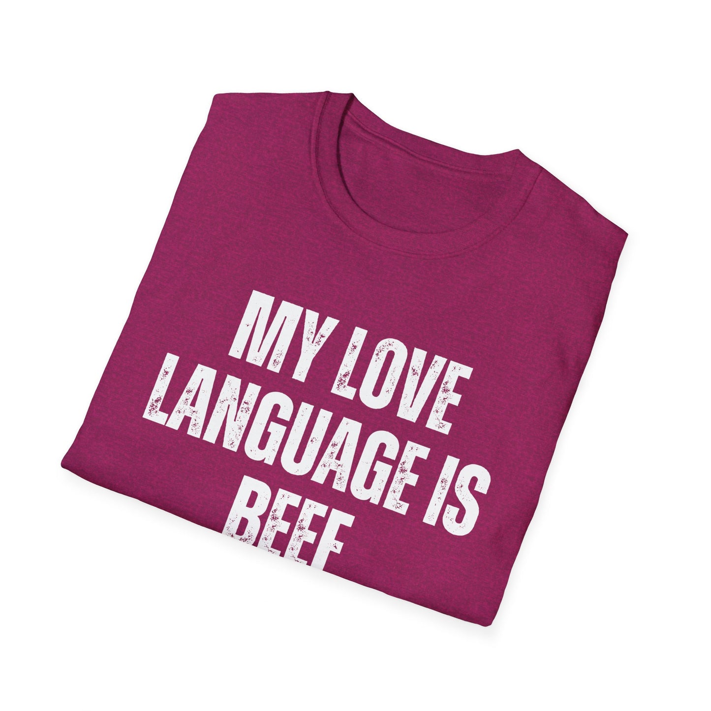 My Love Language is BEEF Tshirt for Carnivore Diet Shirt for Chef gift for Dad gifts for Husband gift for Boyfriend present for Christmas