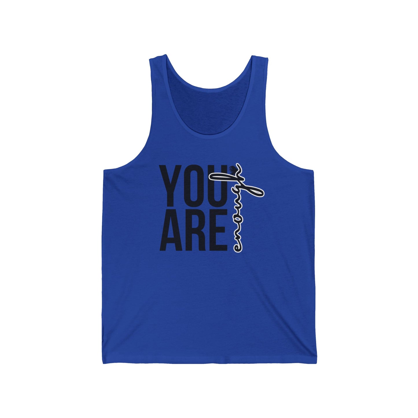 Empowerment Tank Top, Inspirational Sleeveless Shirt, Self-Love Muscle Tee, Positive Affirmation Activewear, You are enough Workout Top