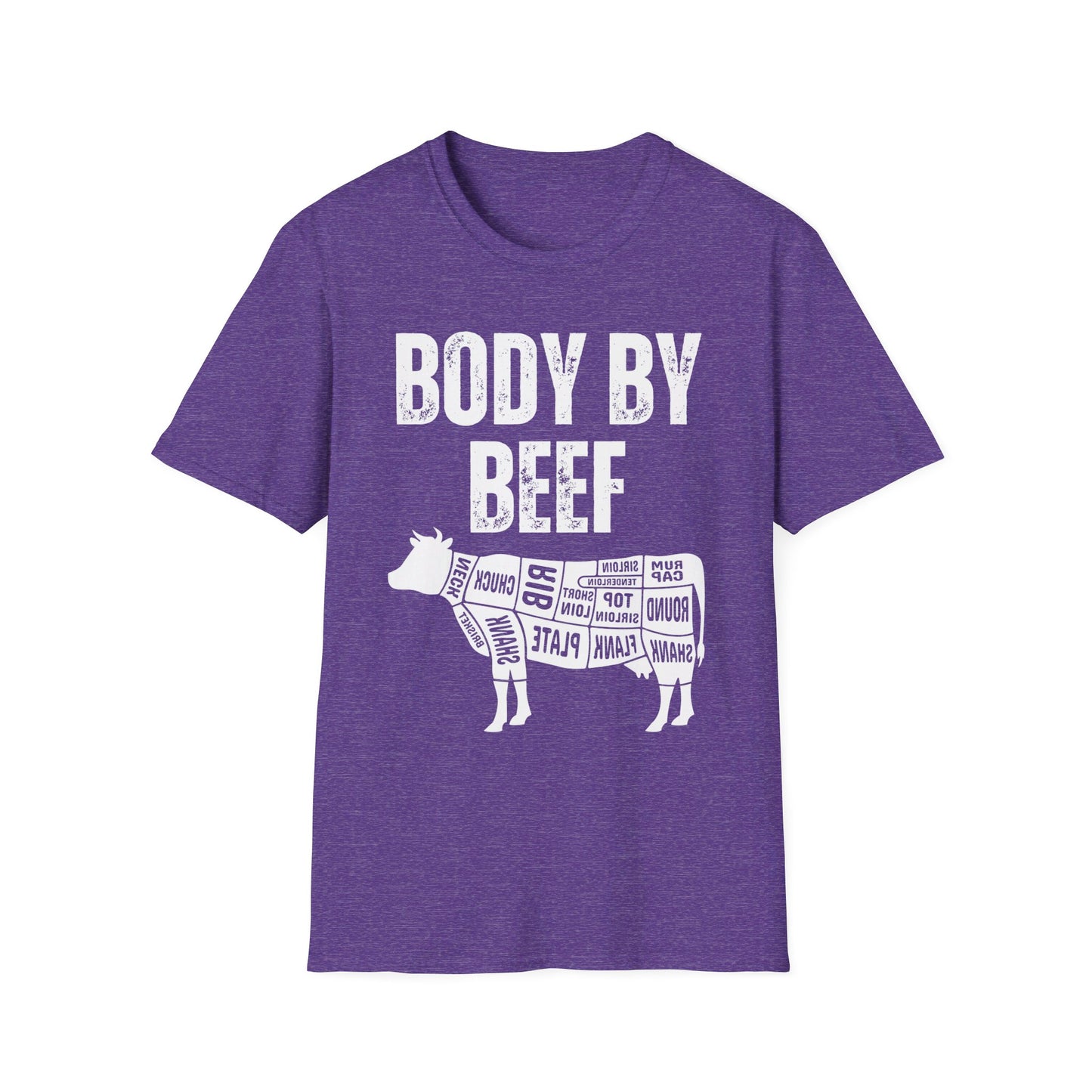 Carnivore Shirt BODY BY BEEF T Shirts Funny Meat Shirt for Carnivore Diet gift for Beef Lover T-shirt BBQ gift for Grilling T-shirts