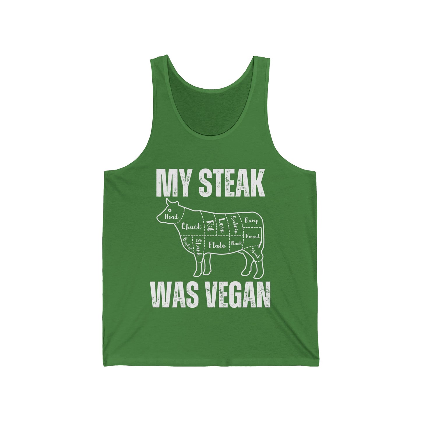 Funny Tank Top for Steak Lover gift for Meat Lover Shirt for Carnivore T Shirt My Steak Was Vegan Tank Tops Second Hand Vegan