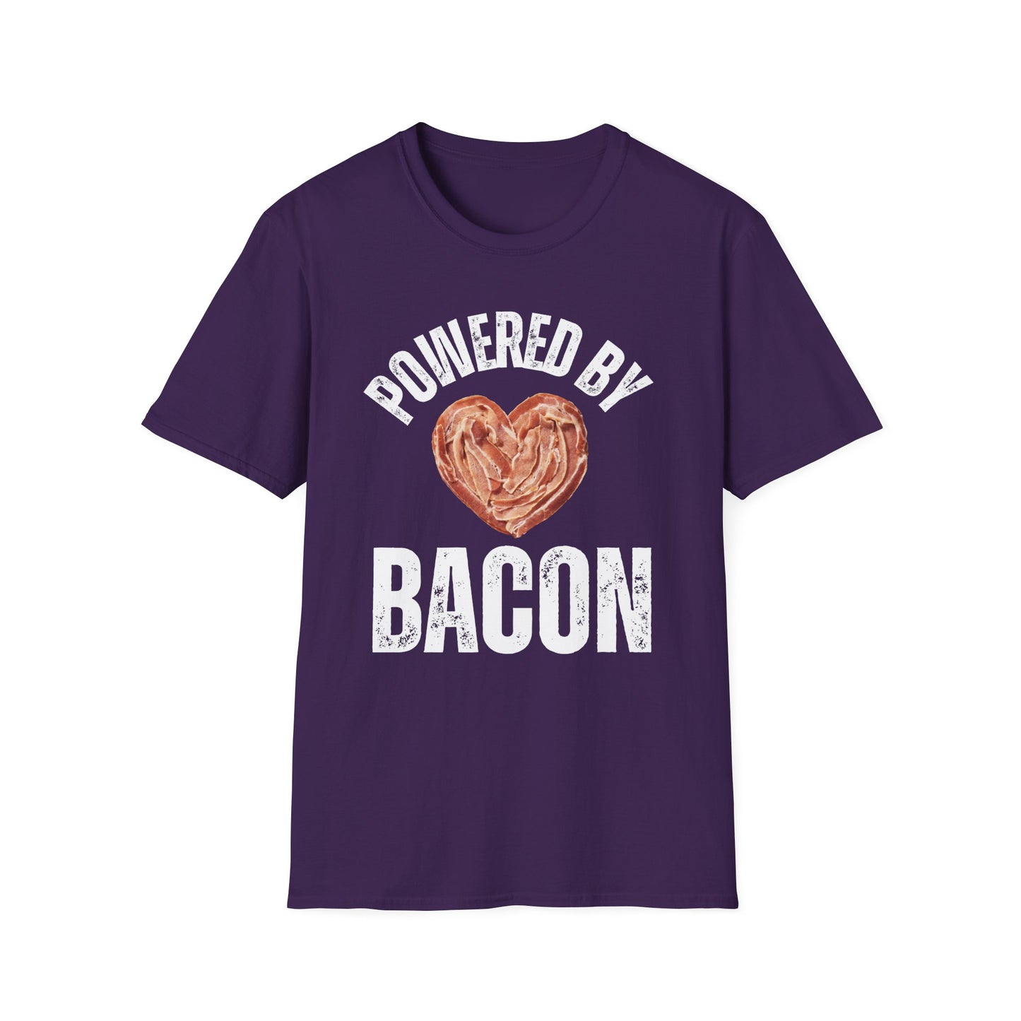 Powered By Bacon Tshirt for Carnivore Diet gift for Meat Lover Shirts for Bacon Lovers gifts Breakfast Shirt Foodie T-shirts for Dad gift