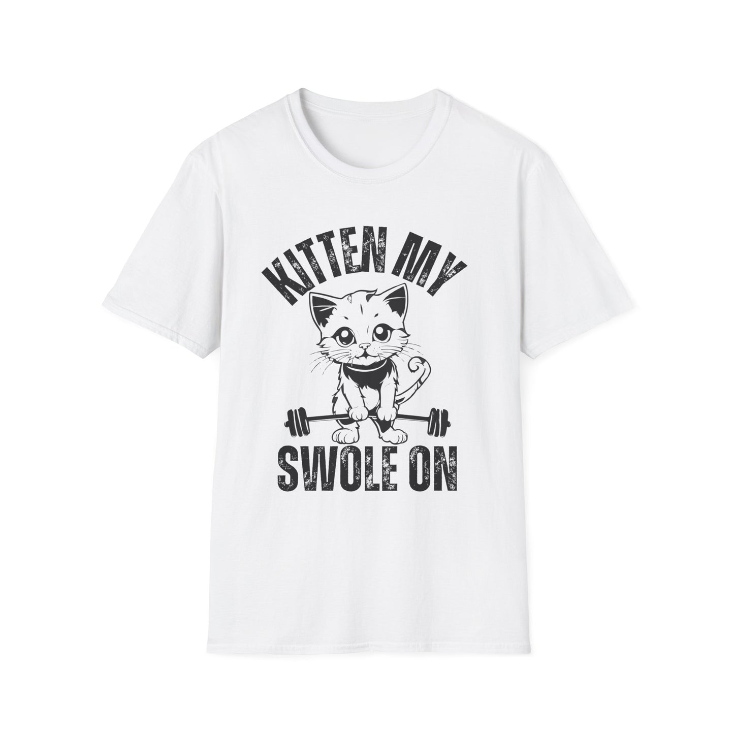 Kitten My Swole On T-shirt Cute Cat Gym Shirt for Cat Lover gift for Gym Top, Kitten My Swole On T-shirt Funny cats lifting weights