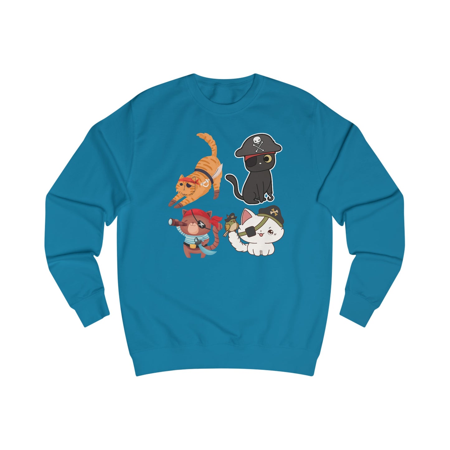 Halloween Sweatshirt for Halloween Cat Sweatshirt for Cat Lady gifts for Cat Lover gift for her Funny Kitty Sweater Pirate Cats Sweatshirts