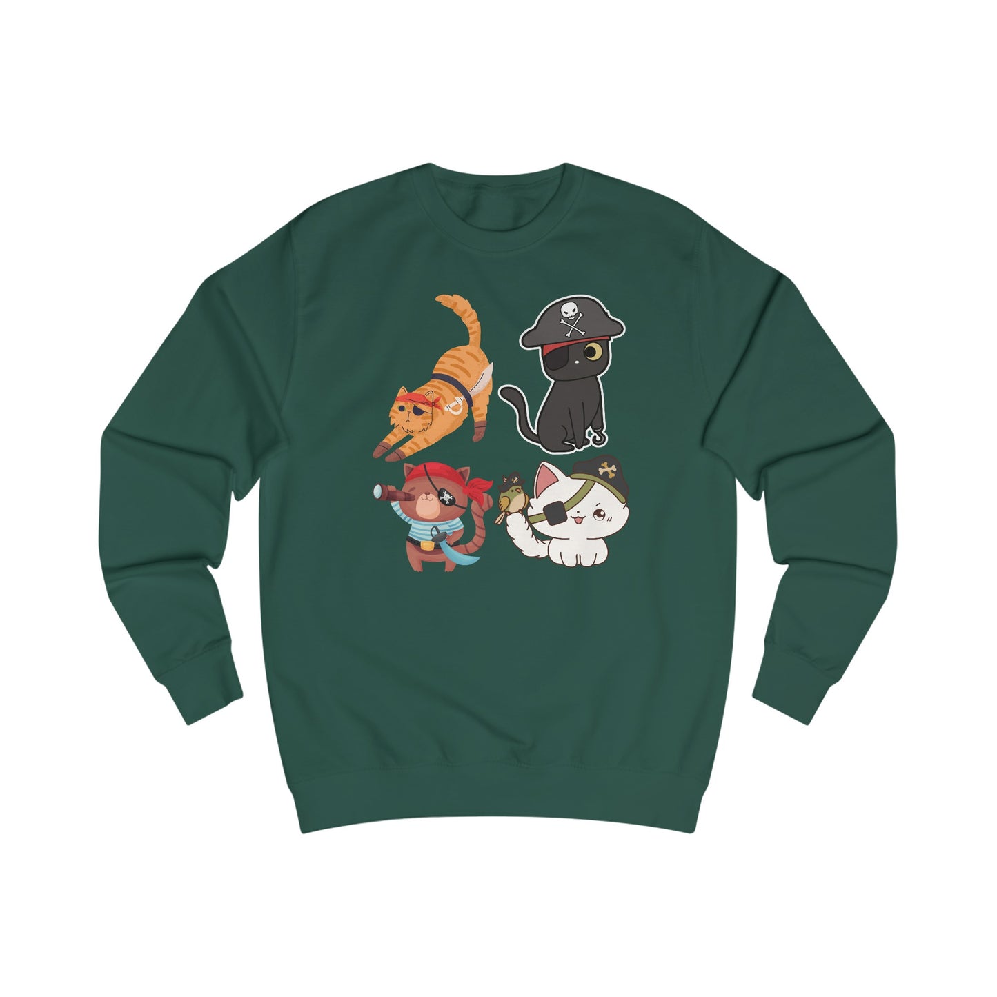 Halloween Sweatshirt for Halloween Cat Sweatshirt for Cat Lady gifts for Cat Lover gift for her Funny Kitty Sweater Pirate Cats Sweatshirts