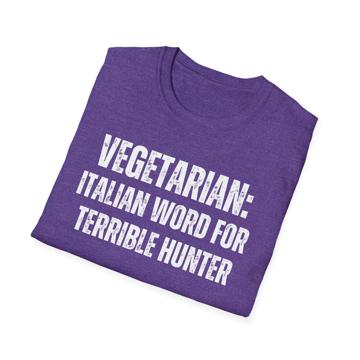 Hunting T Shirt for Funny Hunting Shirts for Hunter gift for Outdoors man gifts for hunting Season VEGETARIAN Definition for Terrible Hunter