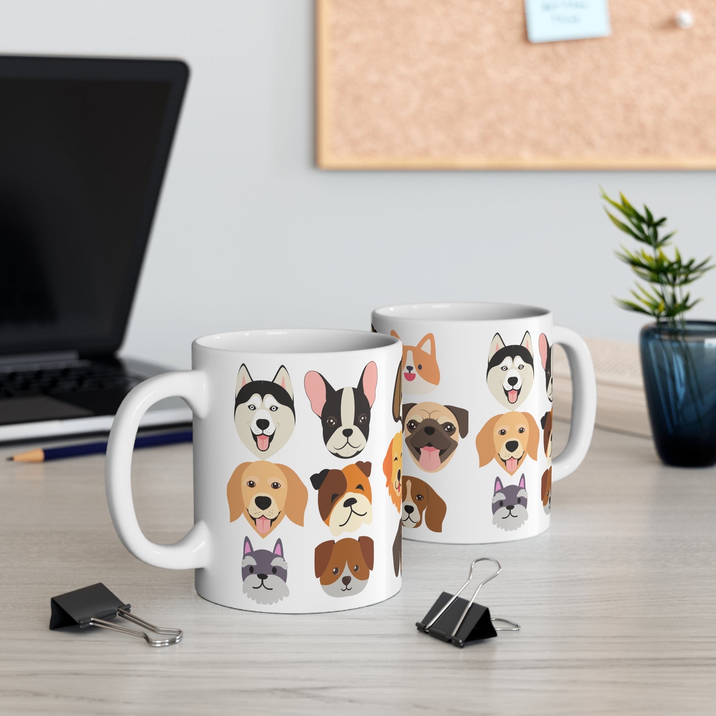 Adorable Dogs Mug Funny Dog Allover Print Mugs for Dog Lover gift for Dog Dad gifts for Dog Mom Cute Husky German Shepard Rescue Dogs