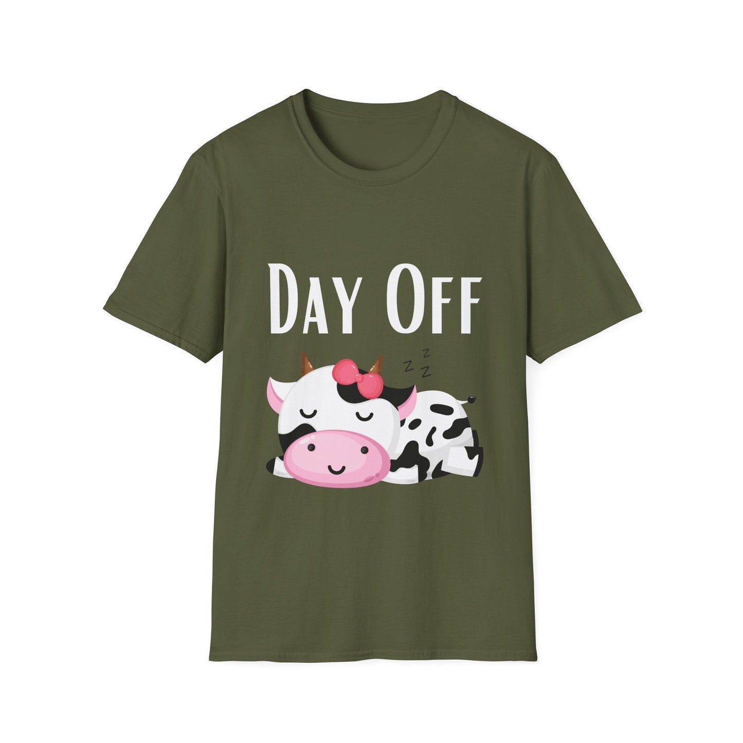Cute Cow T-shirt for Cow Lover gift Funny Cow Shirt DAY OFF Top for Rest and Relaxation T Shirt Cozy shirt for Women gifts