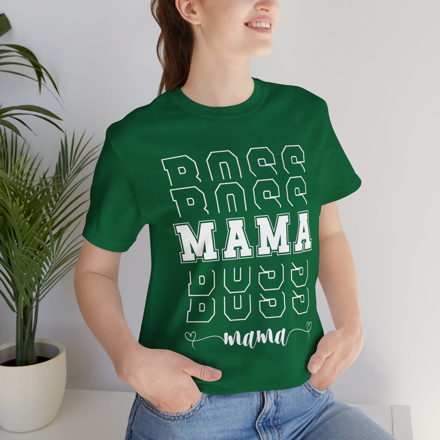 BOSS MAMA T Shirt Groovy Moms T-shirts for Mom gifts for Mothers Day gift for Her Cute Momma Shirts Mommy T Shirts Mom is the best