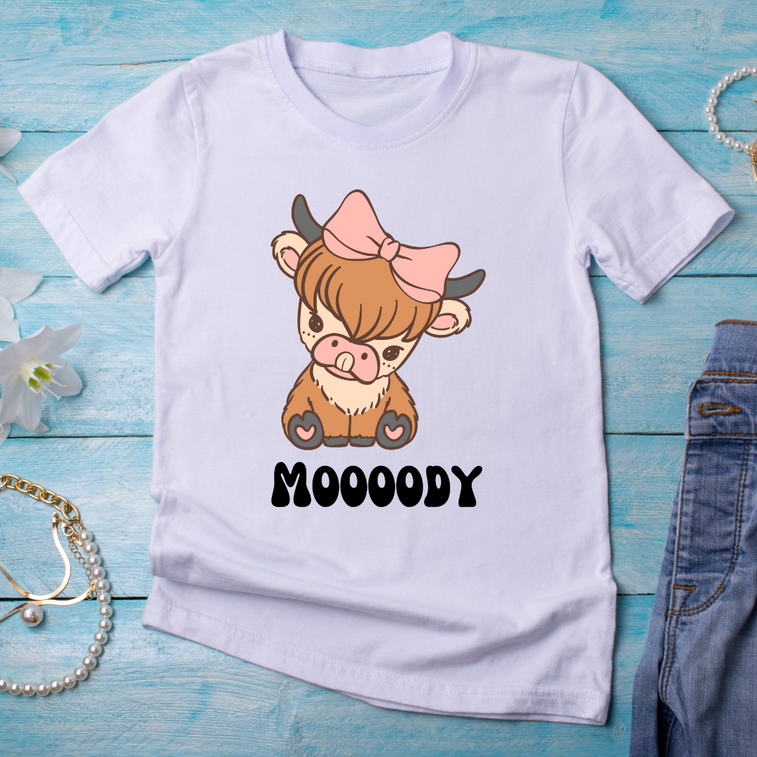 Highland Cow Shirt Funny Moody Cow Themed Shirts for Cow Lover gifts for Farmer gift Funny Cow T-shirt for Cow Theme T Shirt
