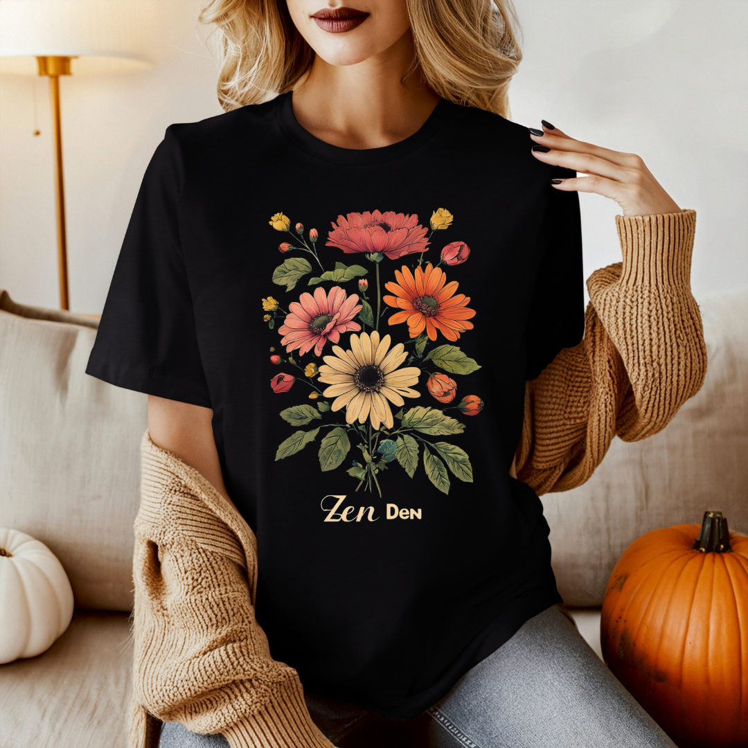 Zen Den TShirt Yoga Shirt for Yogi Lovers gifts for Yogi T-shirts for Her present for Christmas presents for Yoga Lover T Shirt for Workout