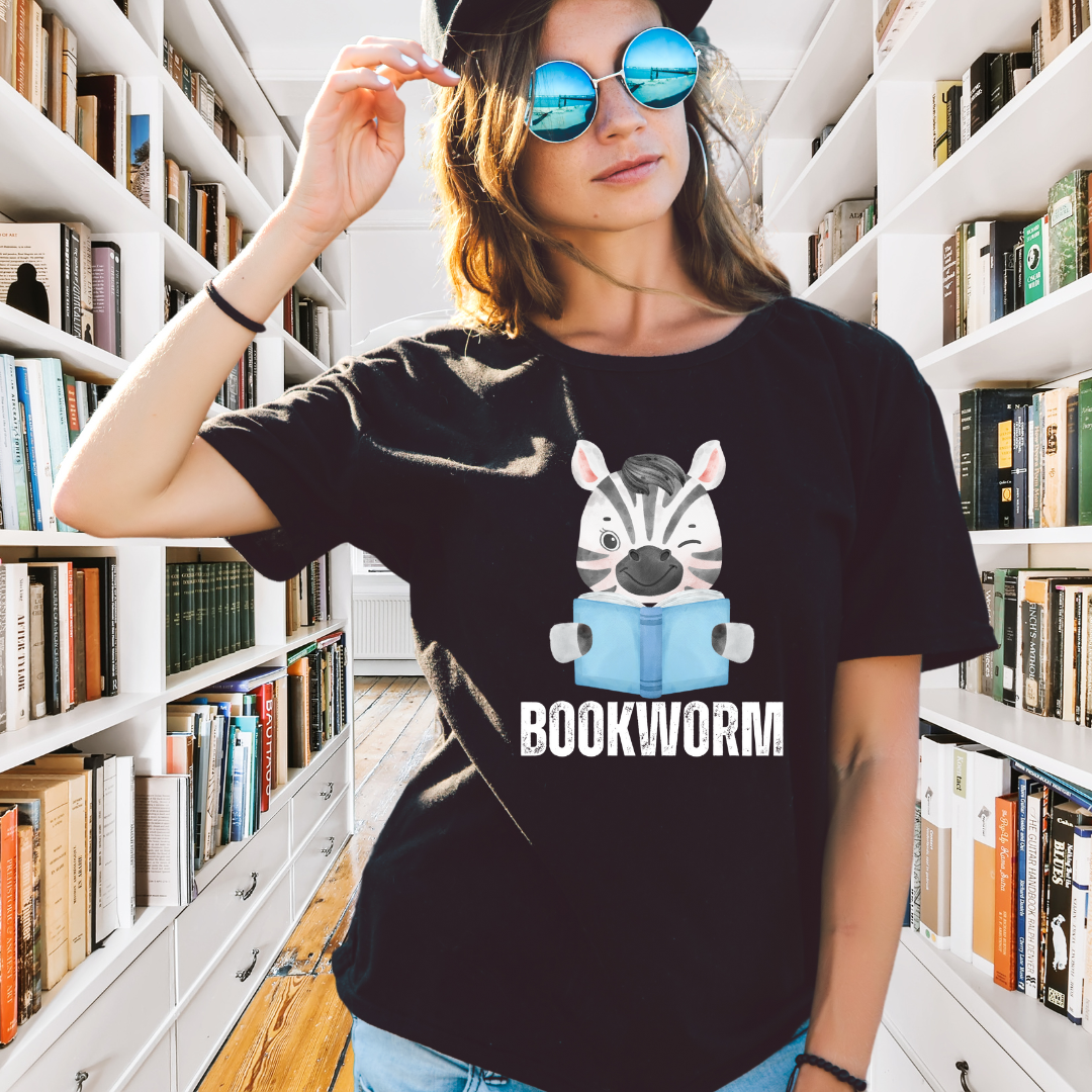 BookWorm Zebras Shirt for Zebra Lover gift for Book Lover gift for Reading Lover T-shirt for Book Enthusiast Tee - Book Nerd Shirts
