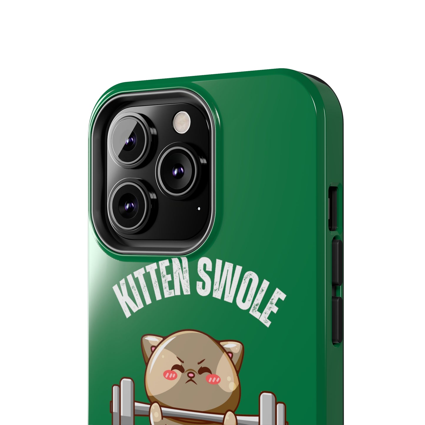 Funny Cat iPhone case for Gym Lover gift Cat Weightlifting Cat Lifting Weights Phone case for Workout Lover gift for Fitness enthusiast