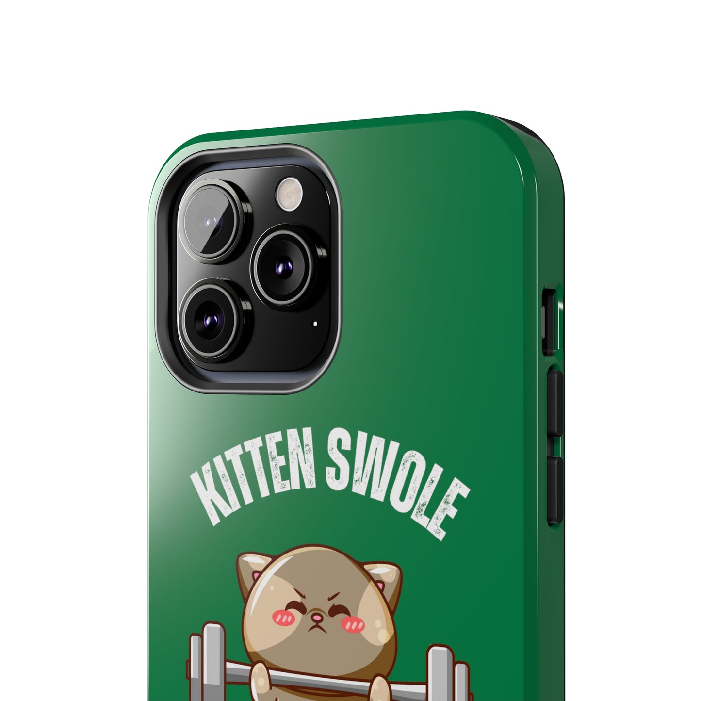 Funny Cat iPhone case for Gym Lover gift Cat Weightlifting Cat Lifting Weights Phone case for Workout Lover gift for Fitness enthusiast