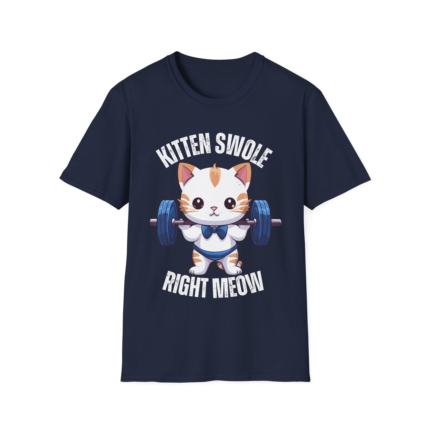 KITTEN Swole Right MEOW Funny Cat Shirt for Cat Lovers gift for Cat Lover gift for Her, Funny Workout Shirts for Gym Lover gift for Him