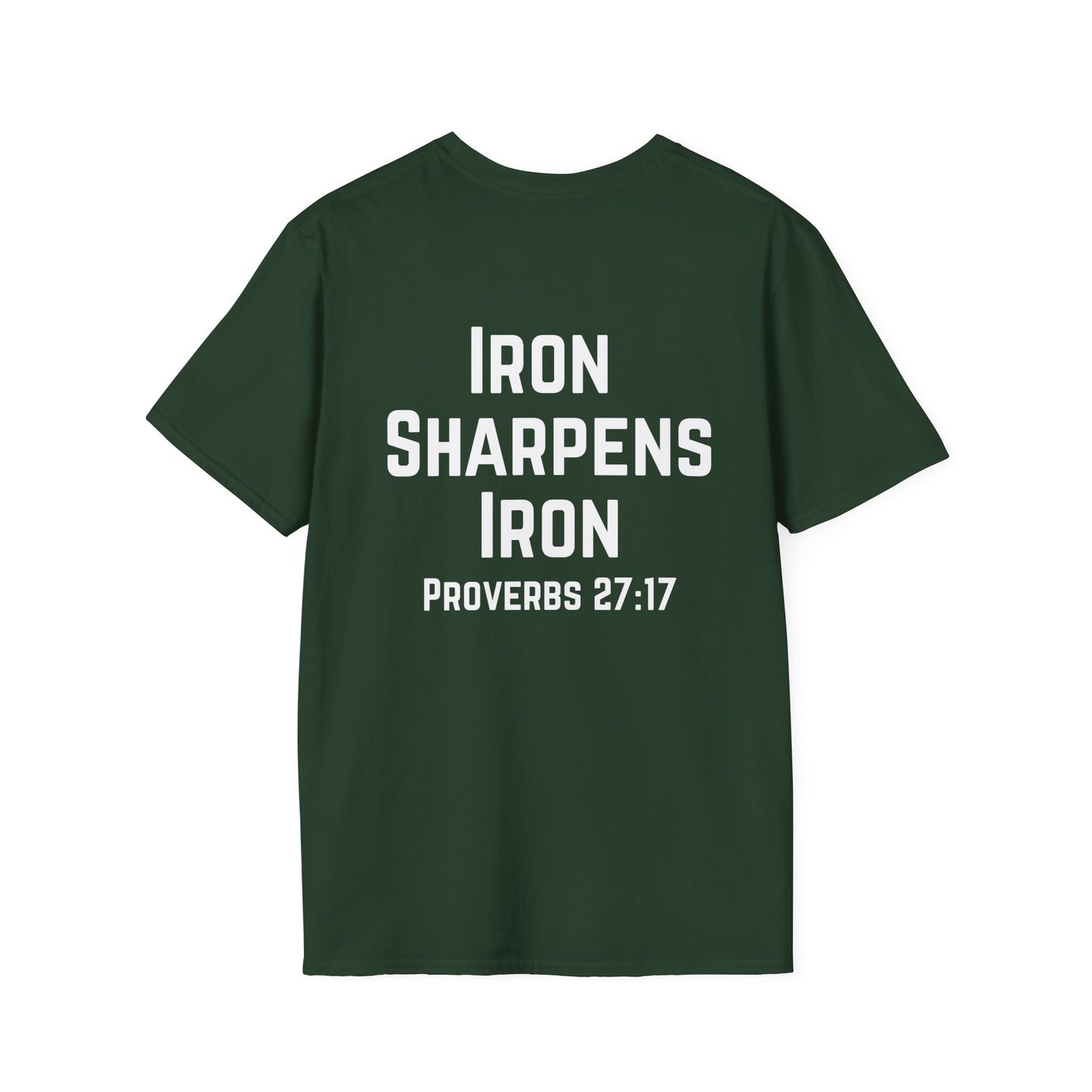 Christian Workout T-Shirt, Inspirational Bible Verse Fitness Tee, Religious Gym Apparel, Unisex Softstyle Shirt, Christian Athlete Clothing