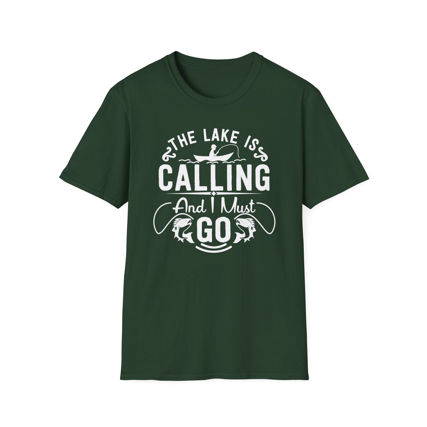 Fishing Shirt for Hunting gifts for Christmas present for Hunter gift Hunting T Shirt Fisher T-shirts for Fishing gifts The Lake is Calling