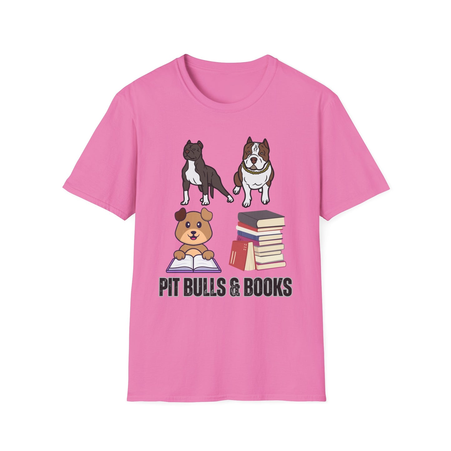 Books and Pit Bull T Shirt for Dog Mom Gift for Dog Lover gift for Dog Lovers Shirts - Dogs & Books T-shirt