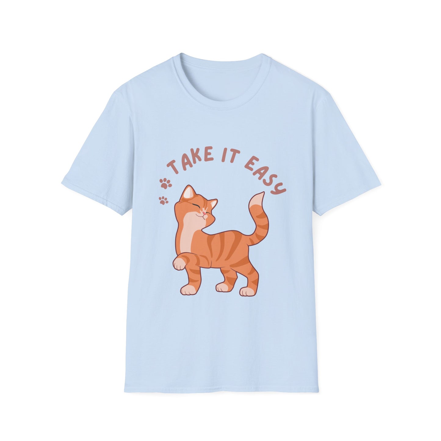 T-shirt Cute Kitten T Shirt for Cat Lover gift for Her Kitten T-Shirt Take It Easy Shirt