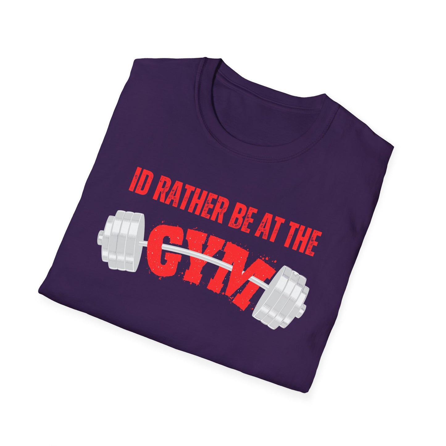 Funny Gym Shirt Powerlifting T-shirt for Gym Lover gift for Fitness Lover gift Workout Shirt I'd Rather Be At The Gym T Shirt