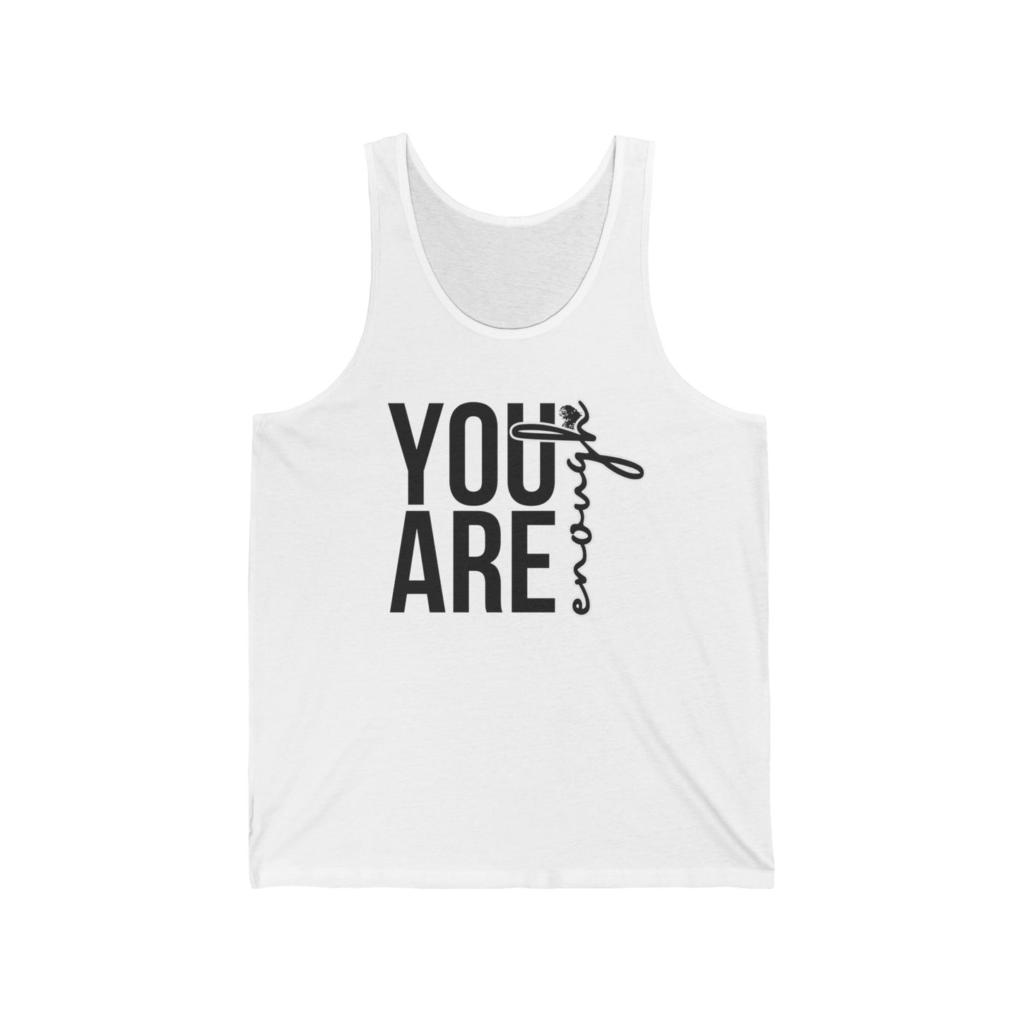 Empowerment Tank Top, Inspirational Sleeveless Shirt, Self-Love Muscle Tee, Positive Affirmation Activewear, You are enough Workout Top
