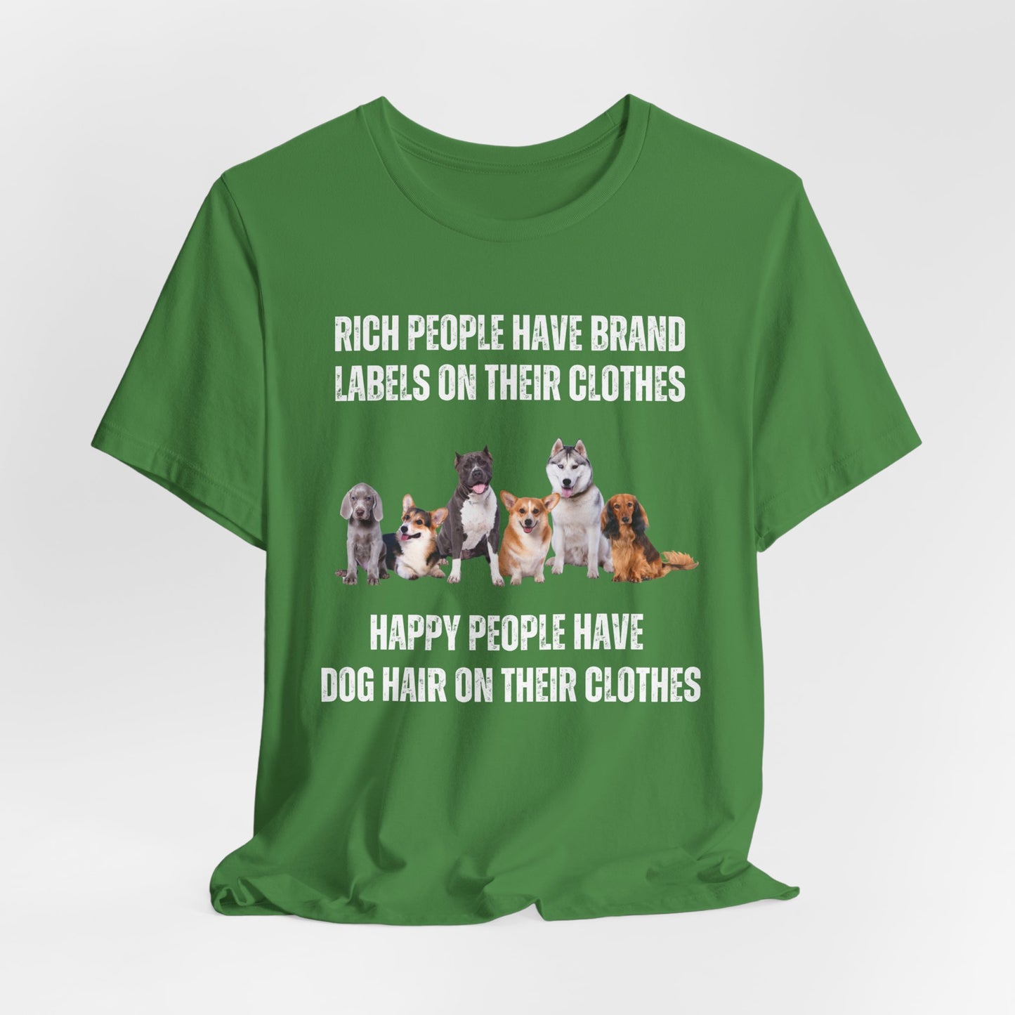 Funny Doggo Shirt for Dog Mom gifts for Dogs Lover T Shirts Cute Doggy T-shirt Happy People Have Dog Hair on Their Clothes
